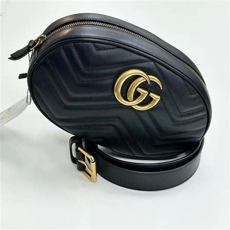 gucci marsupio tracolla|Marsupio Gucci GG Marmont Nero For Sale at 1stDibs.